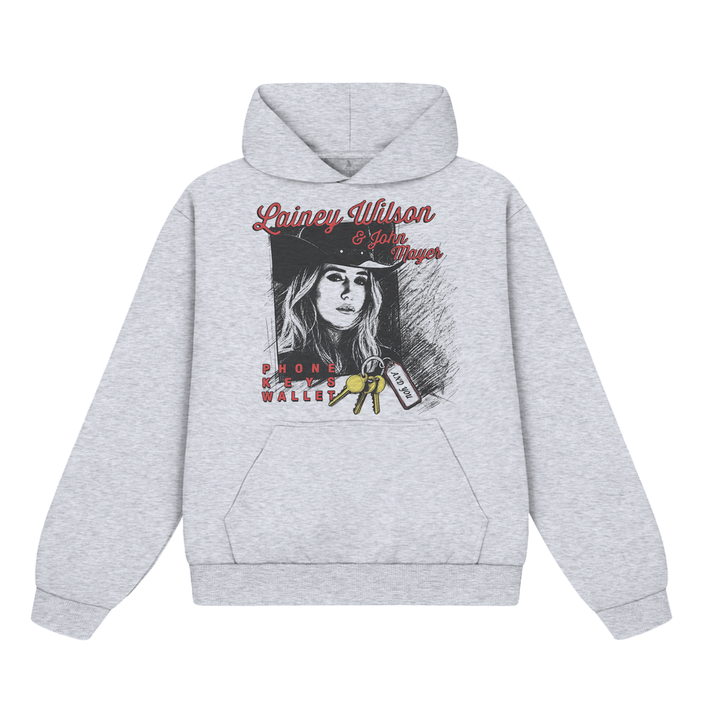 Phone, Keys, Wallet Grey Hoodie x One Of These Days