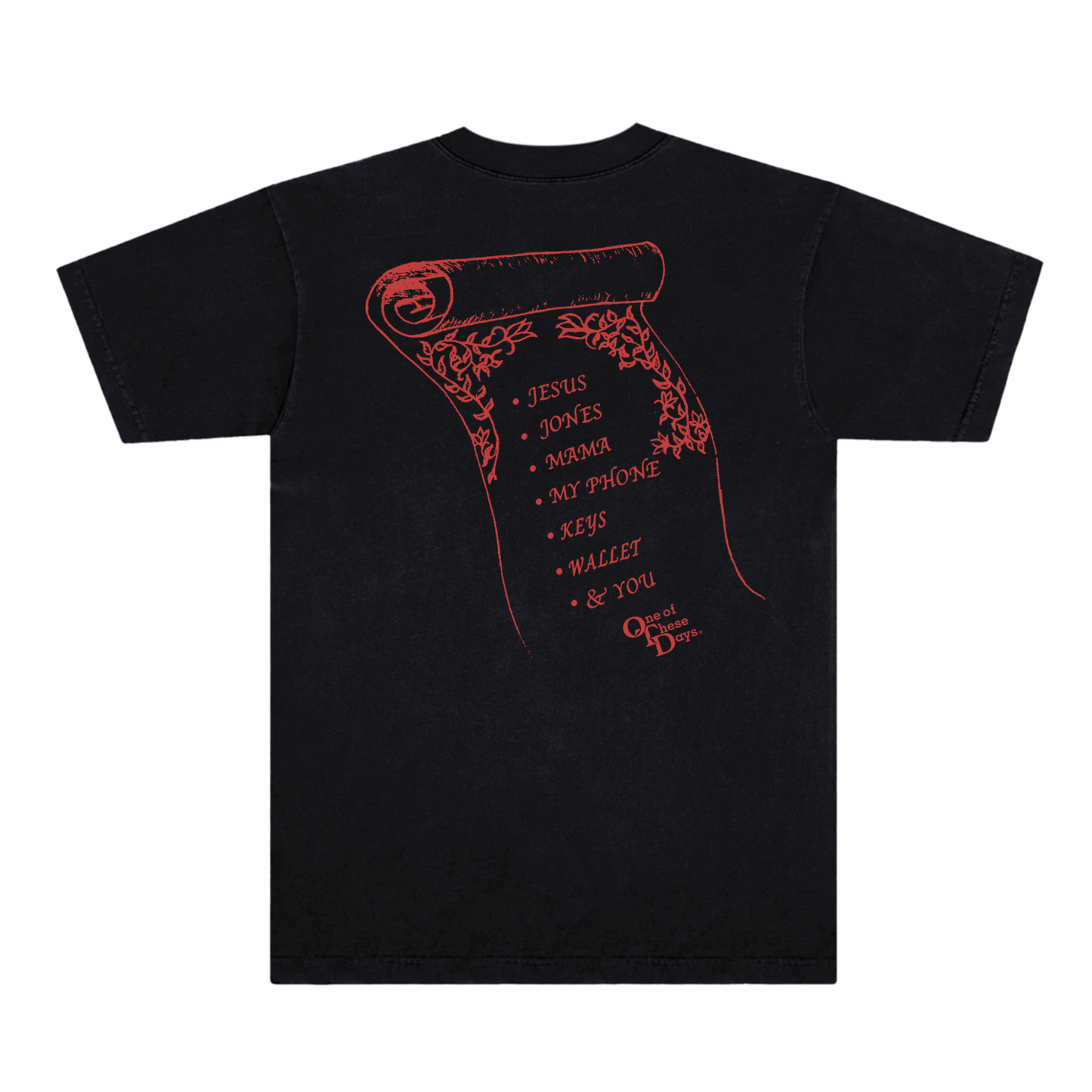 Phone, Keys, Wallet Black T-Shirt x One Of These Days